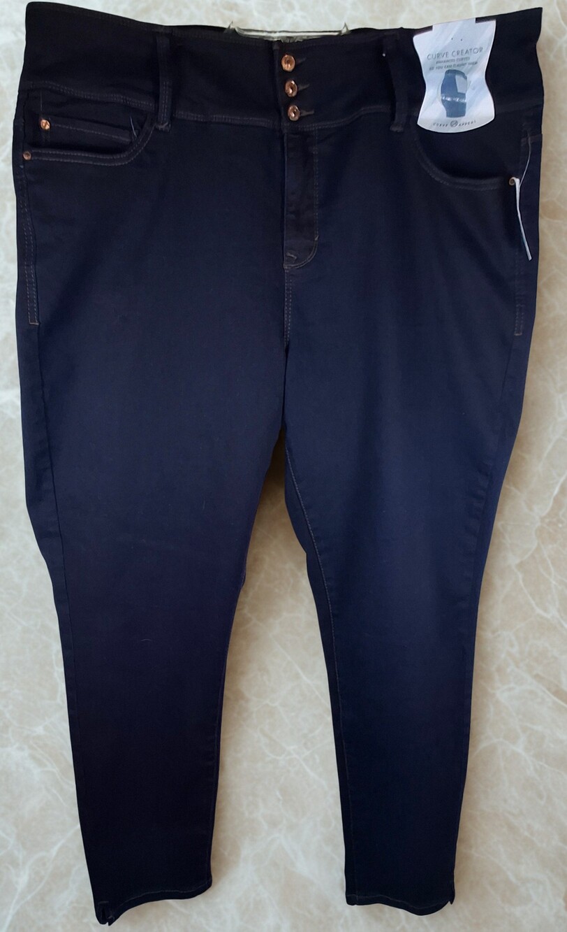 Curve Appeal 20W Curve Creator High Rise Skinny Dark Blue Pants
